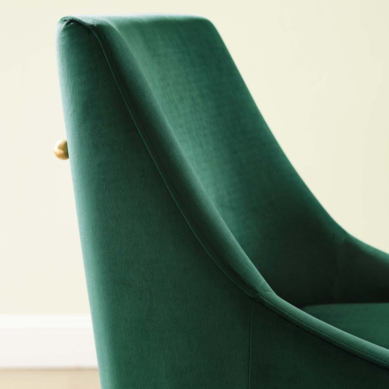 Virella Upholstered Velvet Dining Chair, Green