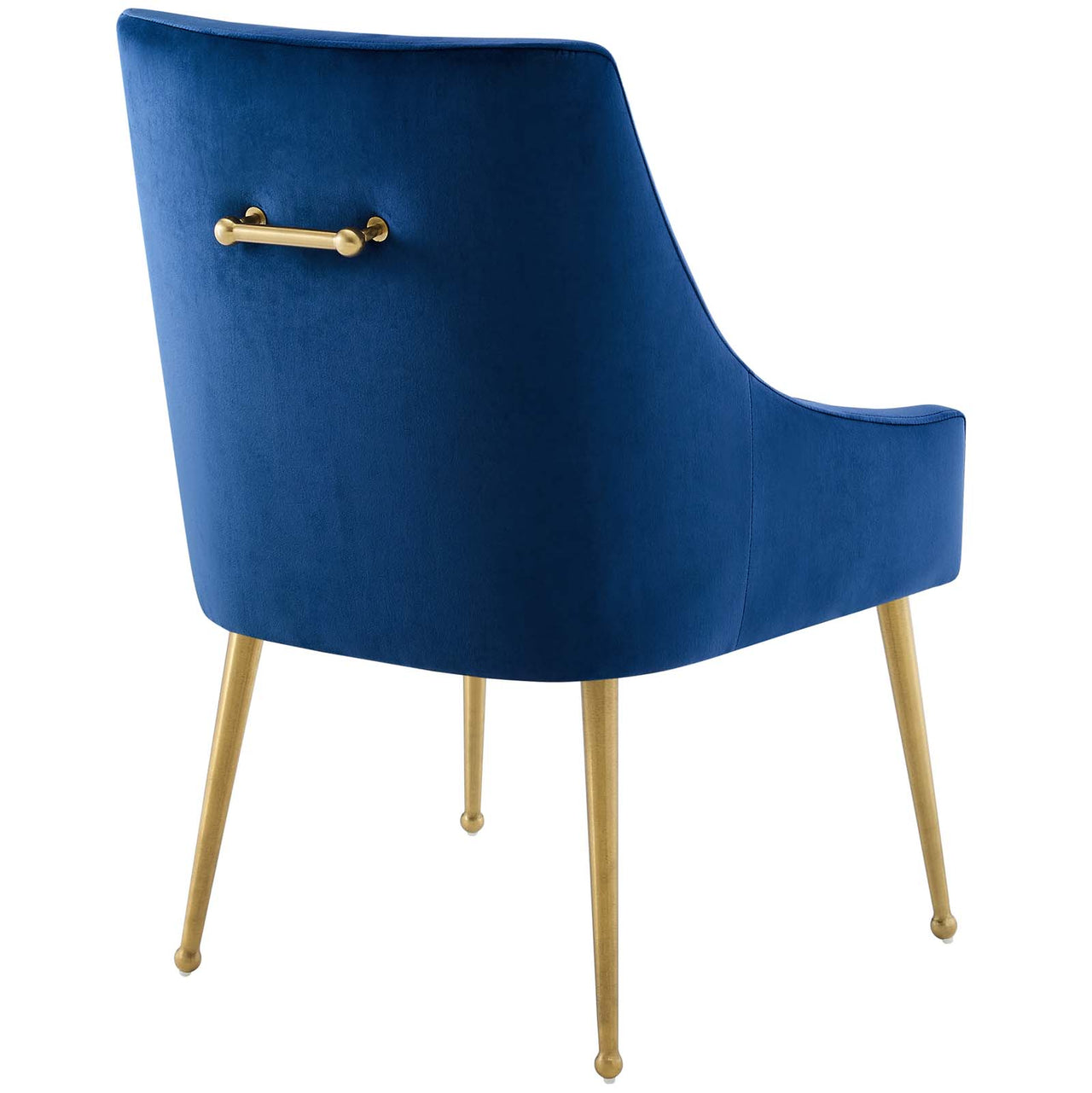 Virella Upholstered Velvet Dining Chair, Navy