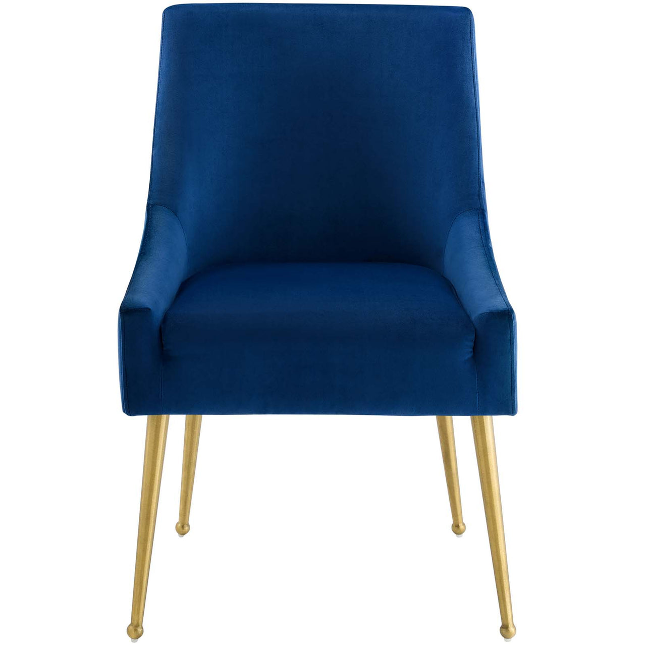 Virella Upholstered Velvet Dining Chair, Navy