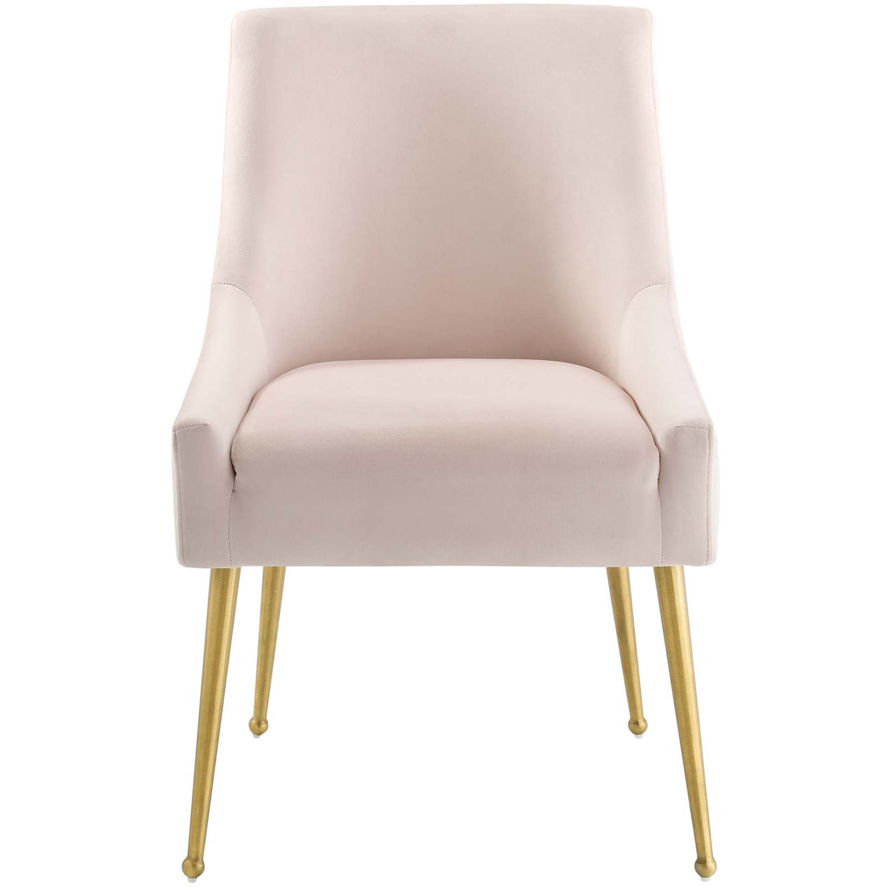 Virella Upholstered Velvet Dining Chair, Pink
