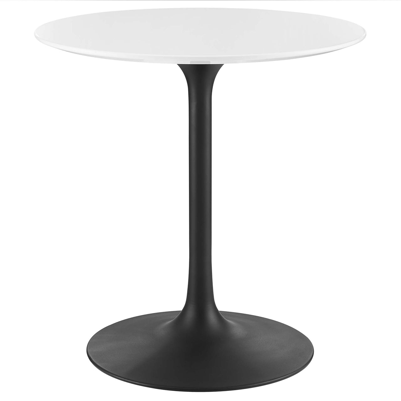 Ensemble Round Dining Table, Extra Small, Black & White