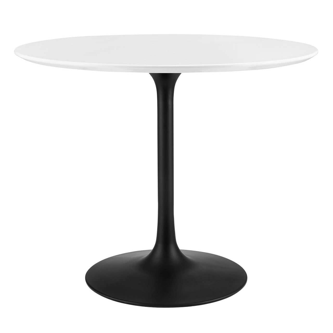 Ensemble Round Dining Table, Small, Black & White
