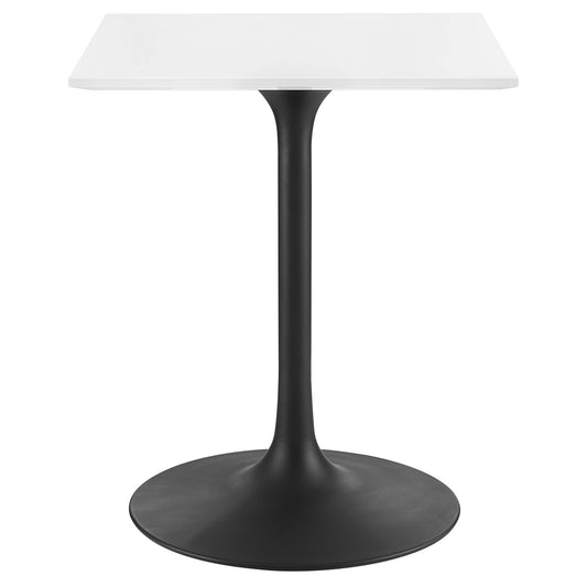 Ensemble Square Dining Table, Extra Small, Black & White