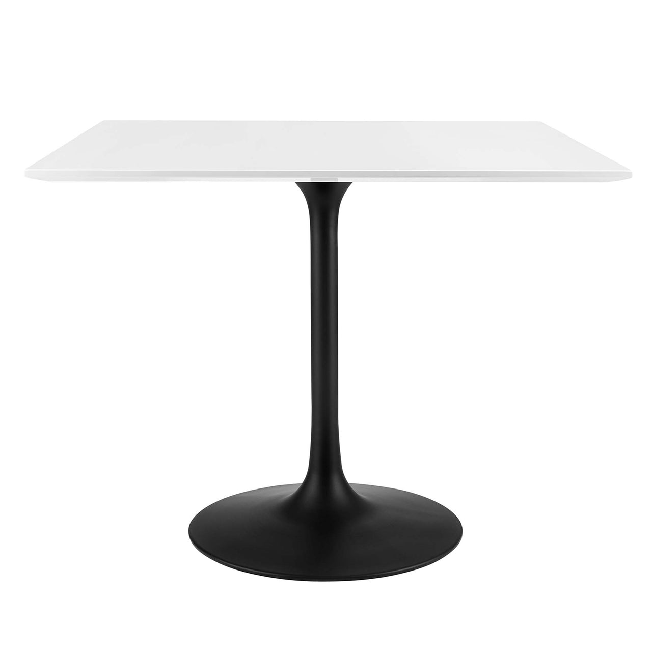 Ensemble Square Dining Table, Medium, Black & White