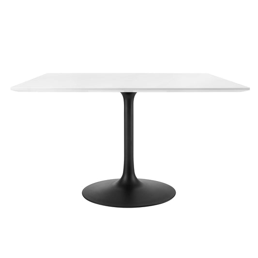 Ensemble Square Dining Table, Extra Large, Black & White