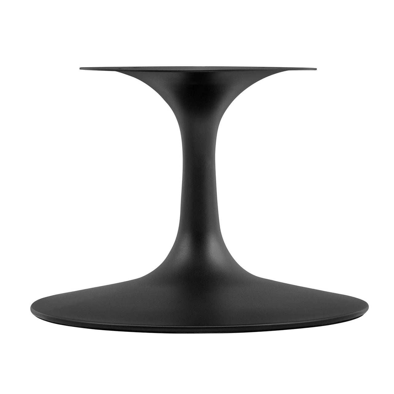 Ensemble Oval Coffee Table, Medium, Black & Walnut