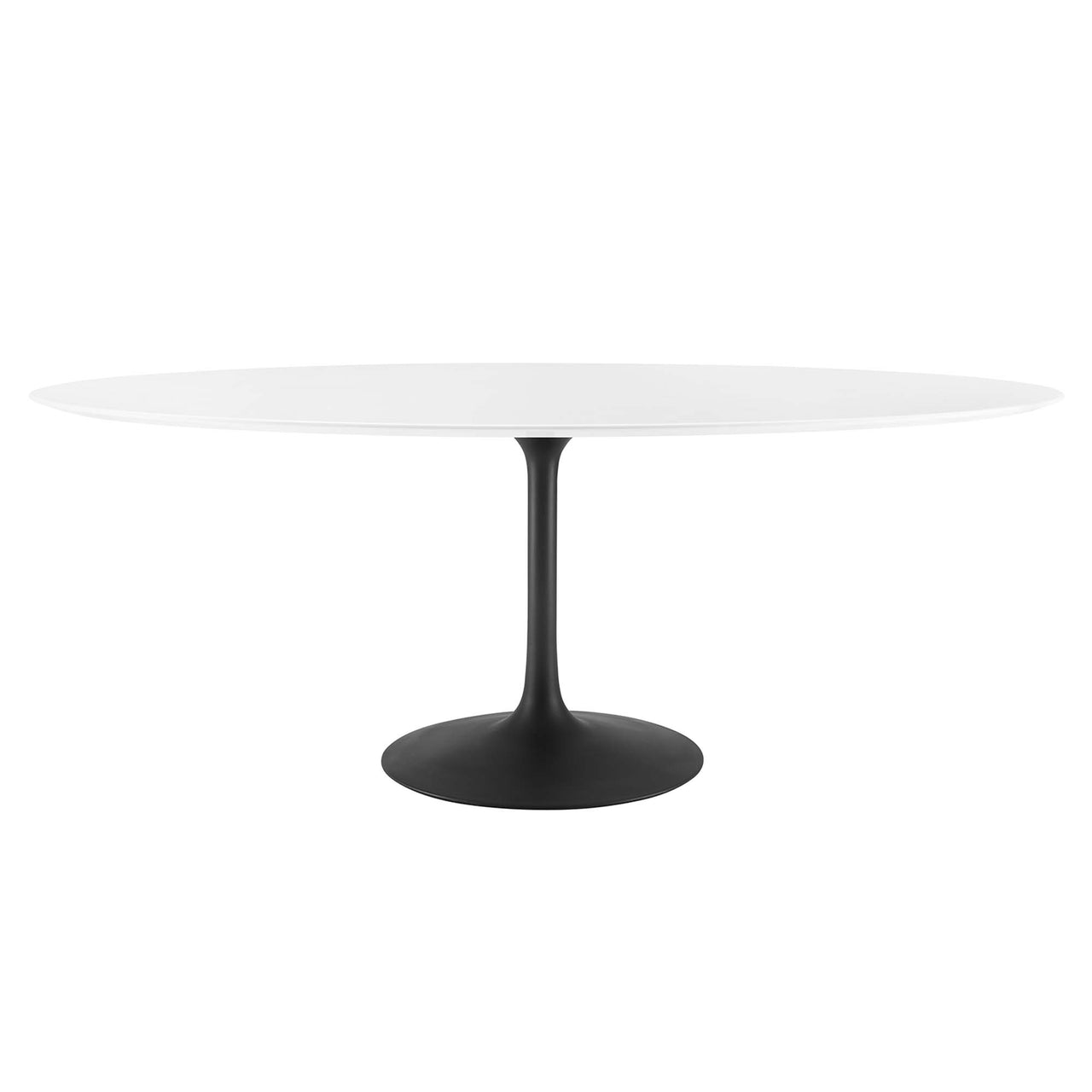 Ensemble Oval Dining Table, Extra Large, Black & White