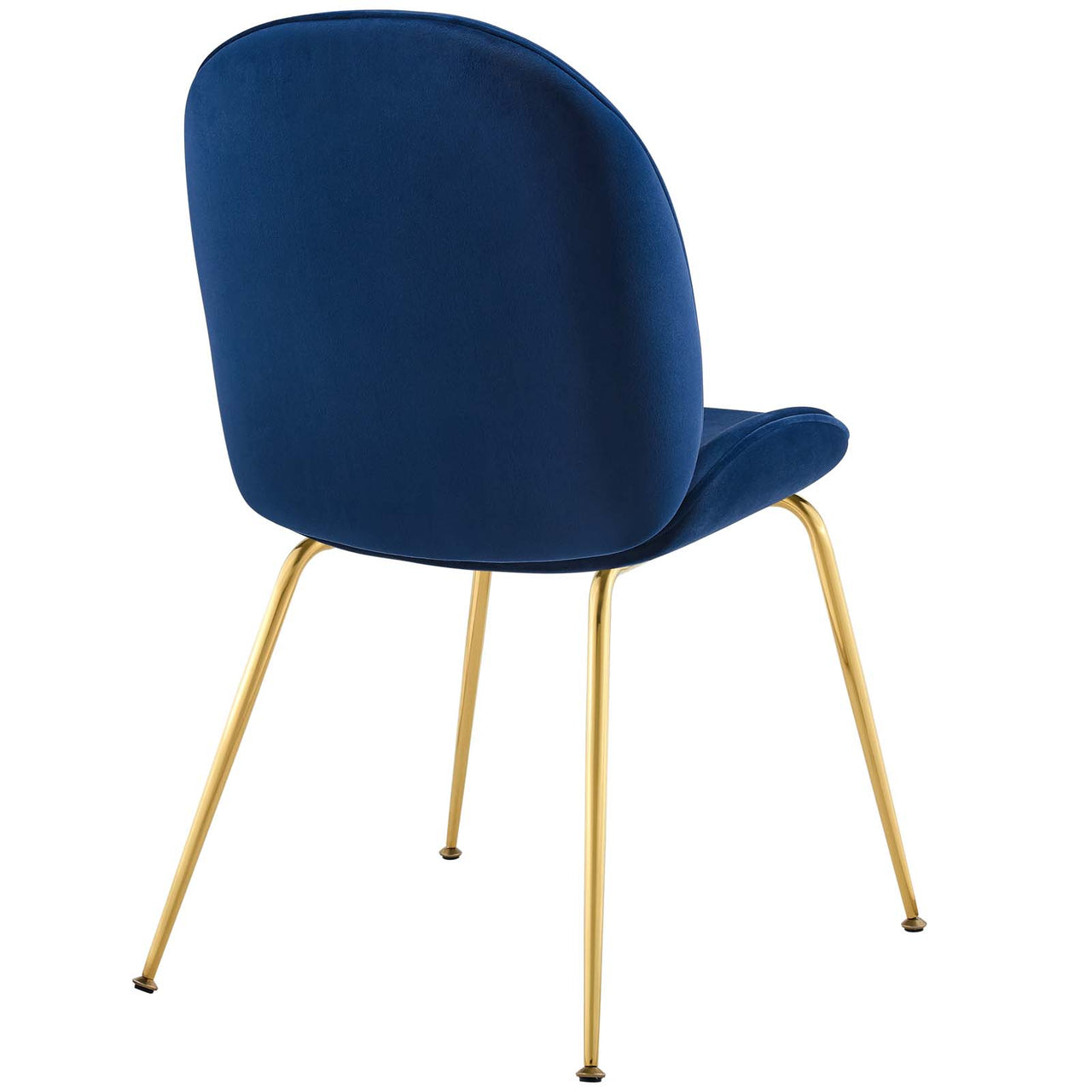 Gossip Upholstered Velvet Dining Chair, Navy