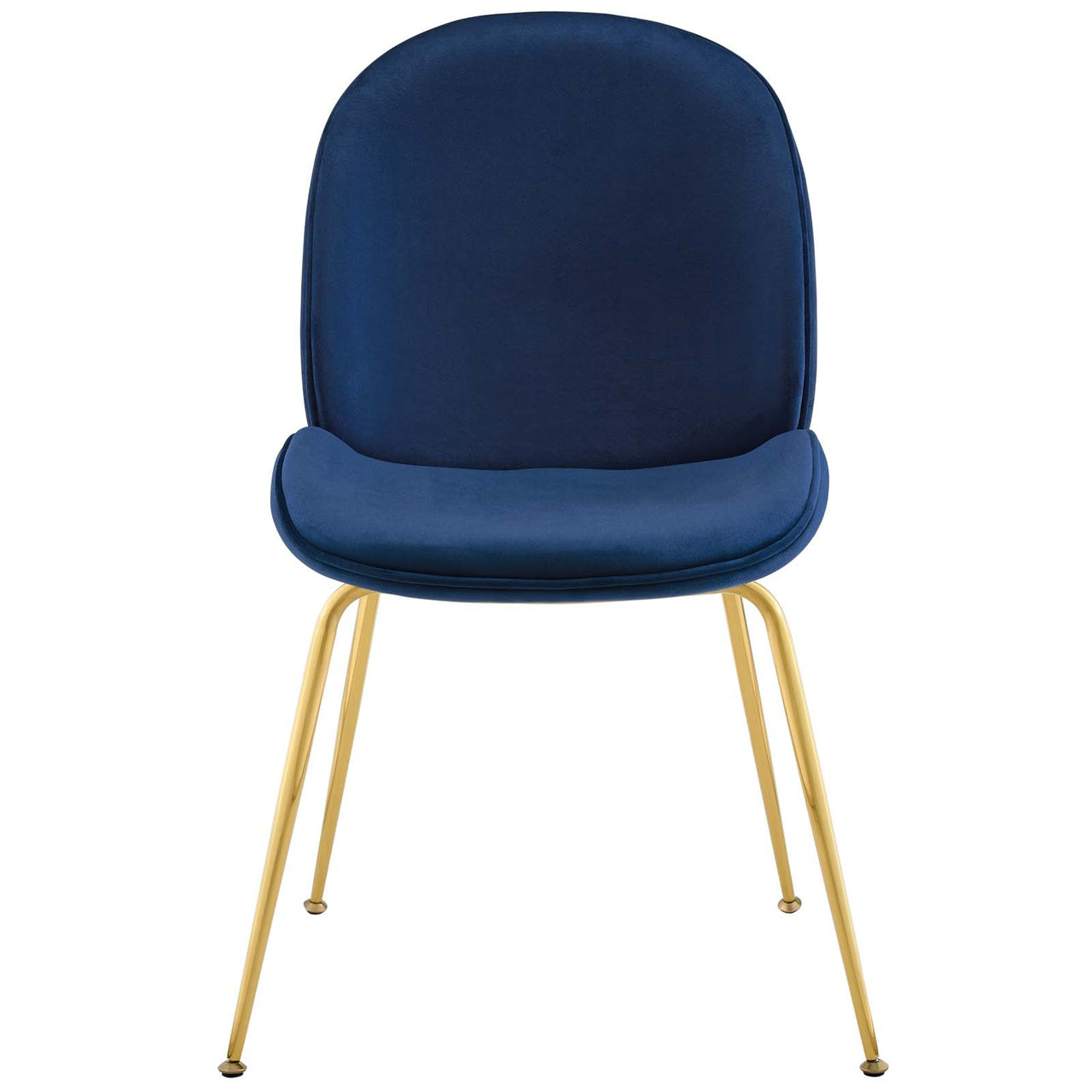 Gossip Upholstered Velvet Dining Chair, Navy