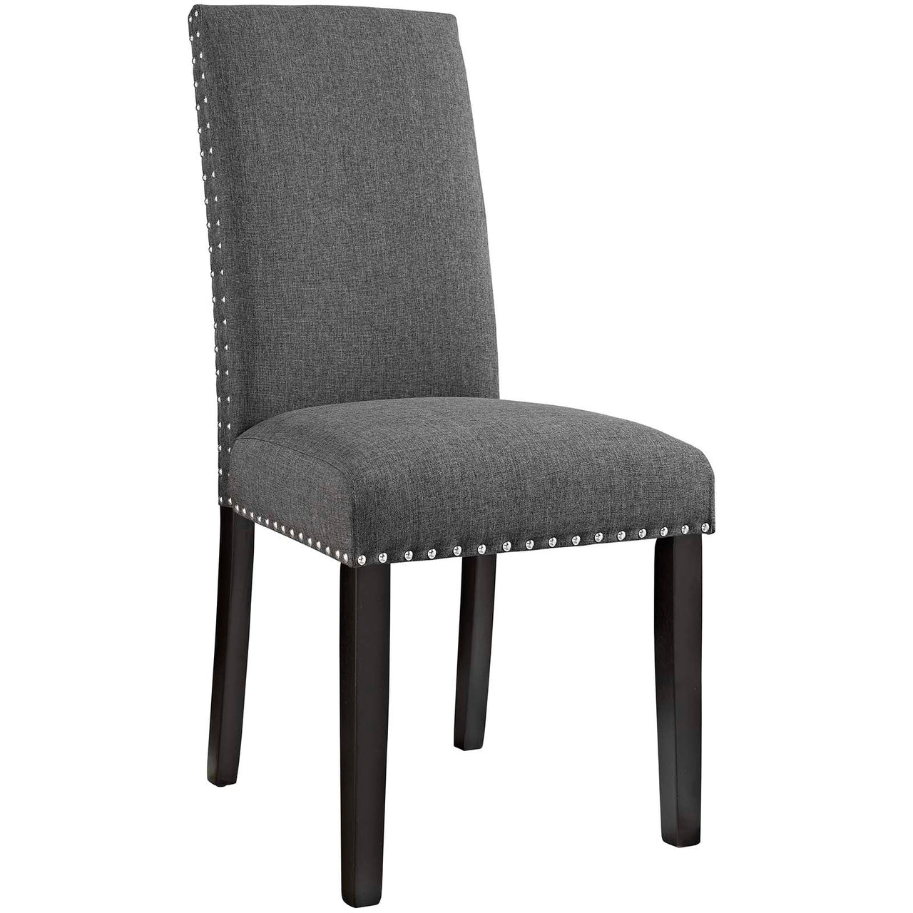 Minimalista Fabric Dining Chair Set of 2, Gray