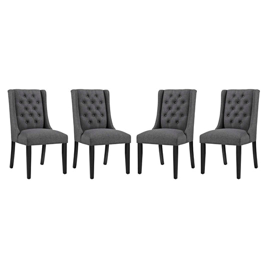 Bellarett Fabric Dining Chair Set of 4, Gray