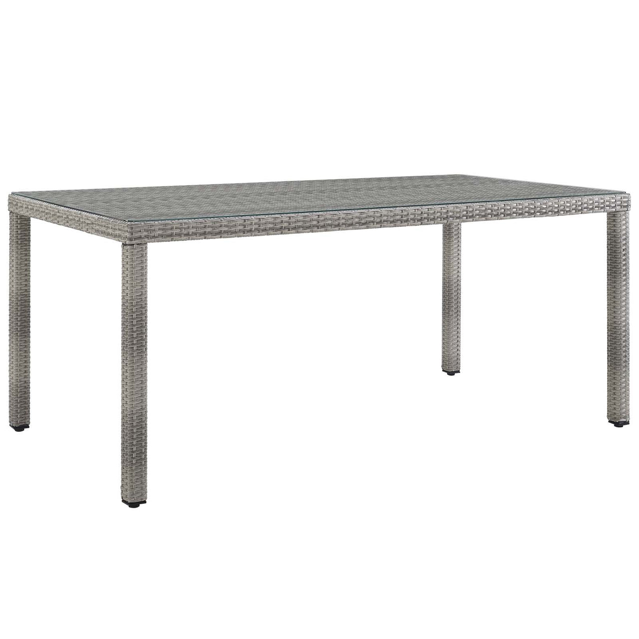 Alma 7-Piece Alfresco Woven Dining Set, Gray & White
