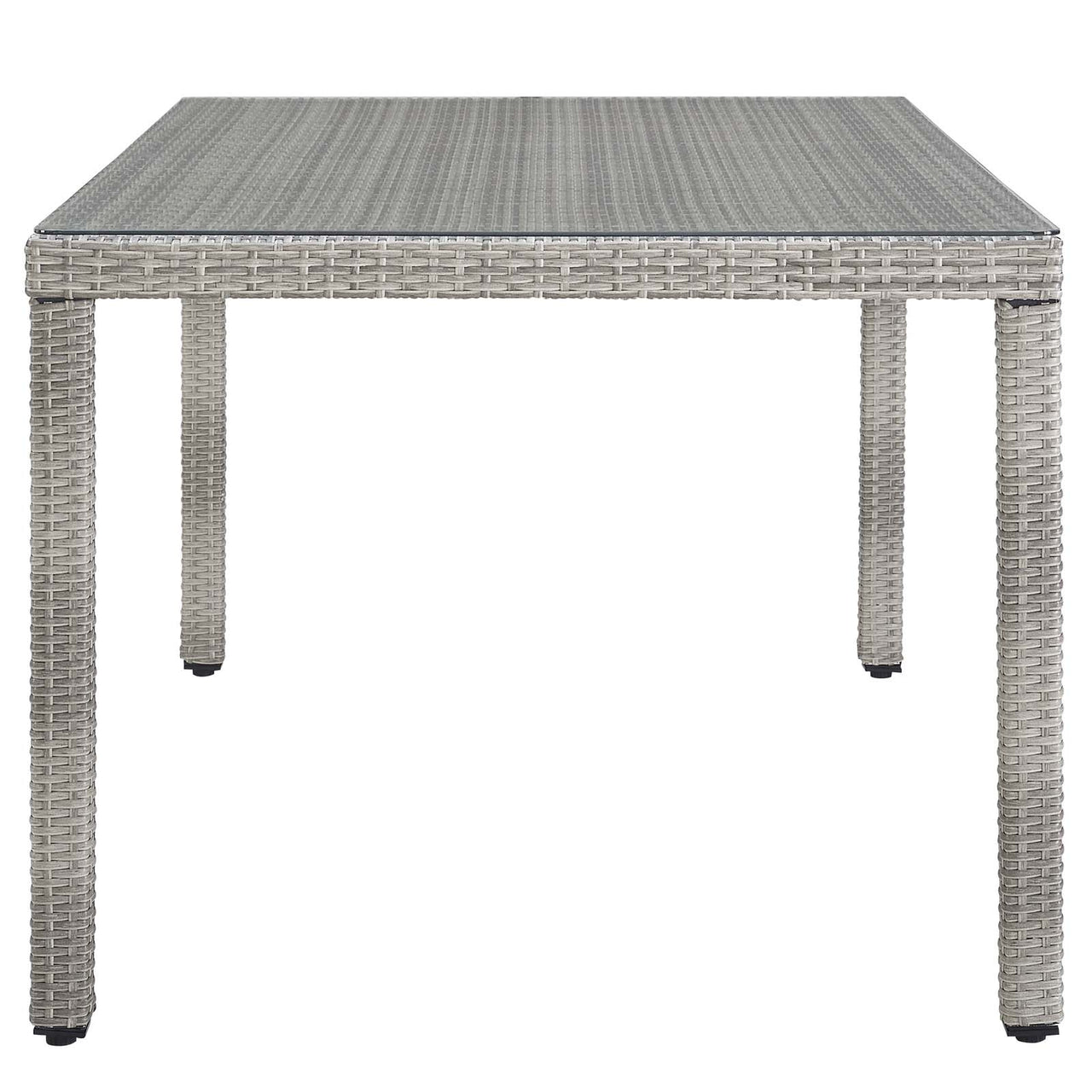 Alma 7-Piece Alfresco Woven Dining Set, Gray & White