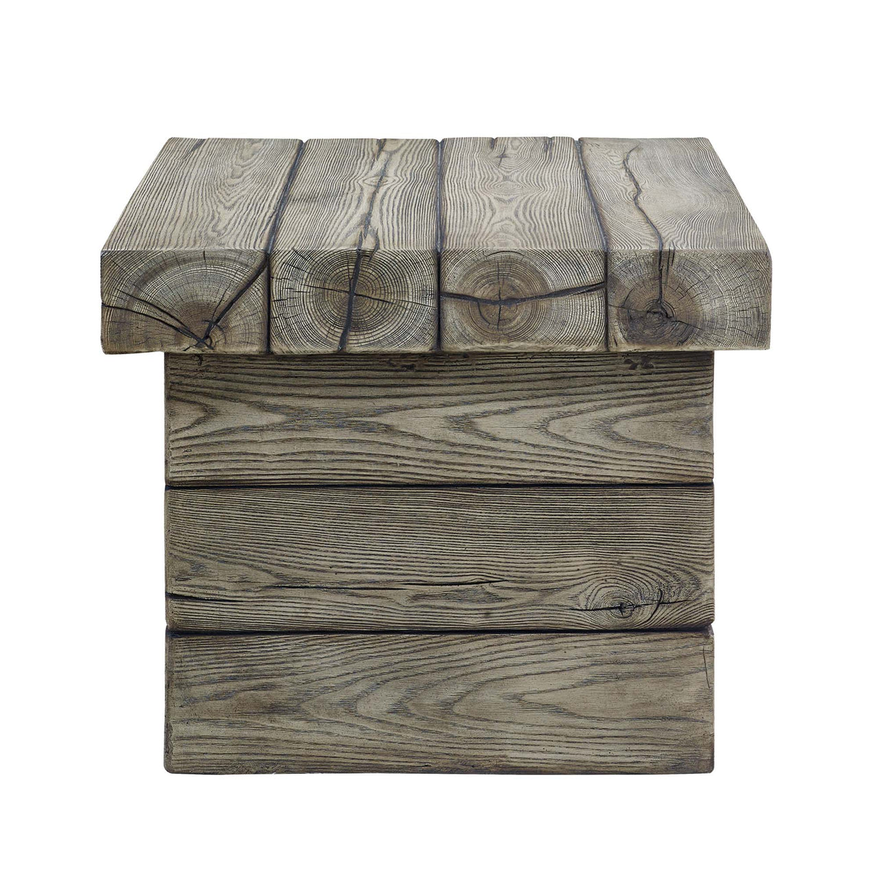 Stormwood Alfresco Side Table, Light Gray