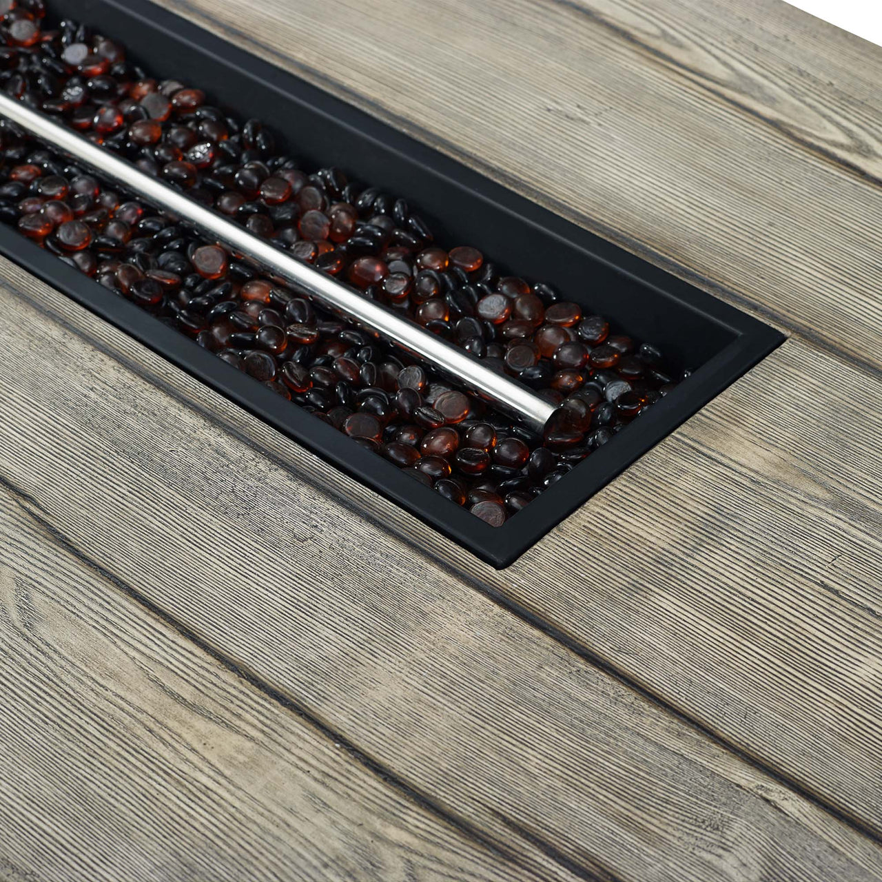 Stormwood Fire Pit Table, Light Gray