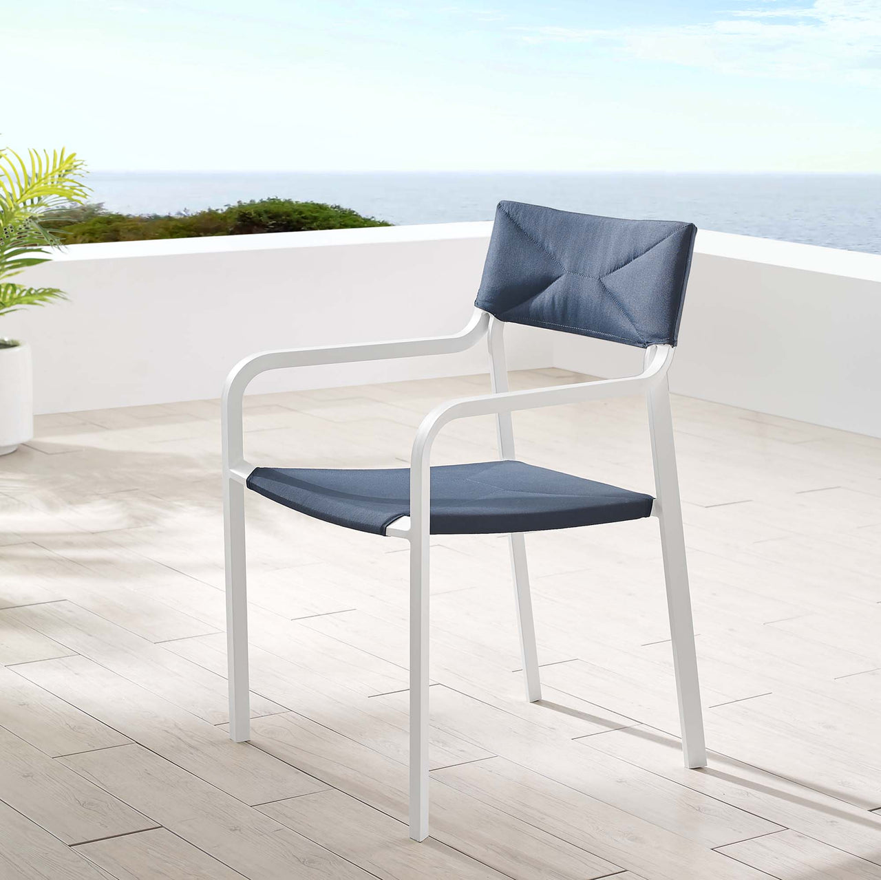 Caelen Alfresco Dining Armchair, Navy