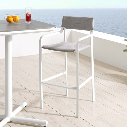 Caelen Alfresco Bar Stool, Gray