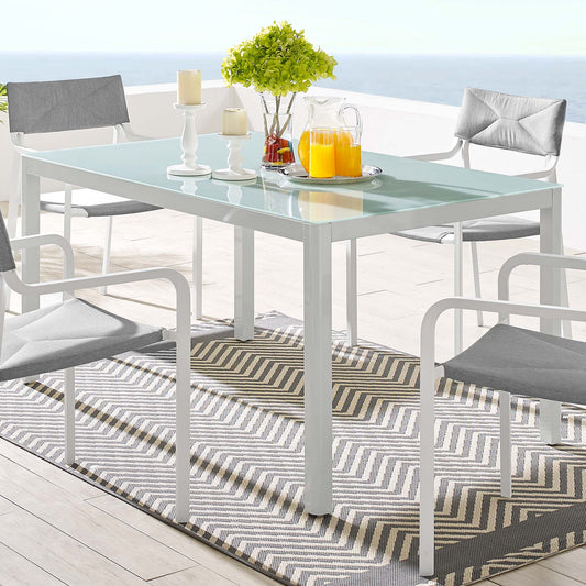 Caelen Alfresco Dining Table, White
