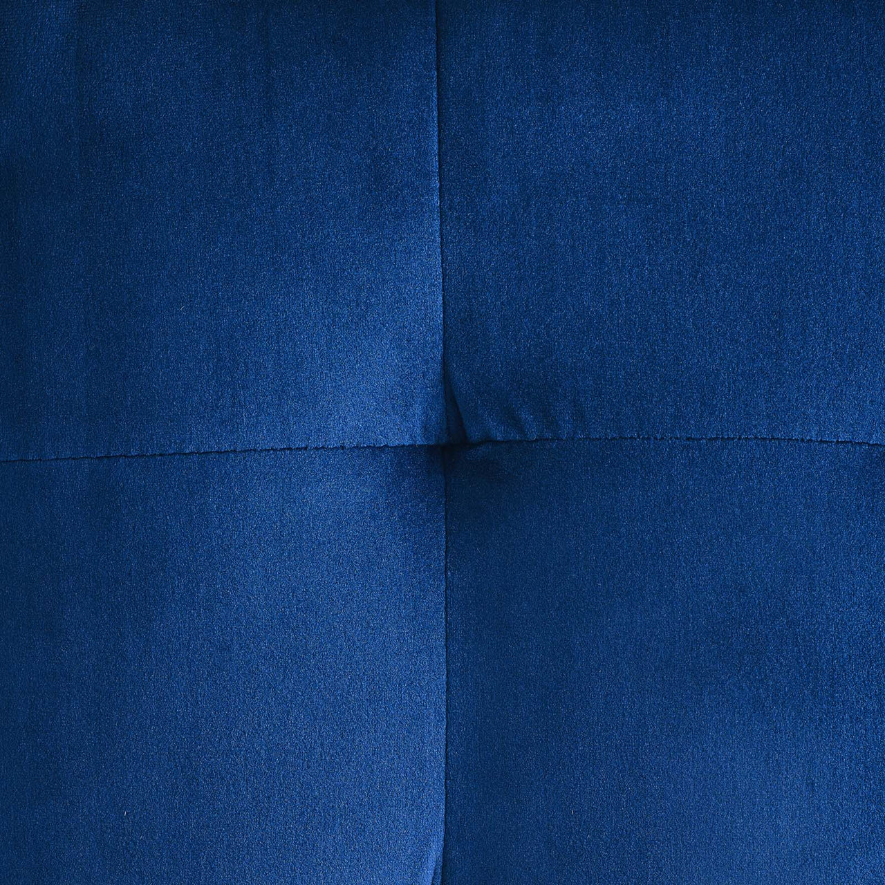 Vellan Cubed Upholstered Velvet Ottoman, Navy