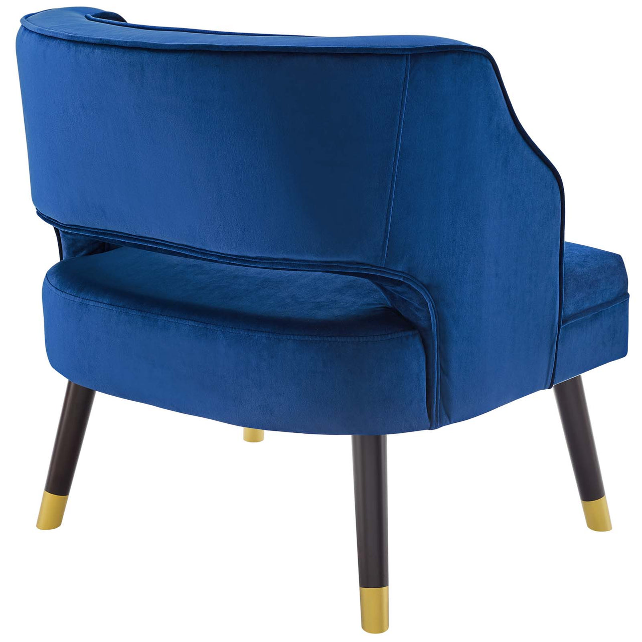Domyra Velvet Armchair, Navy