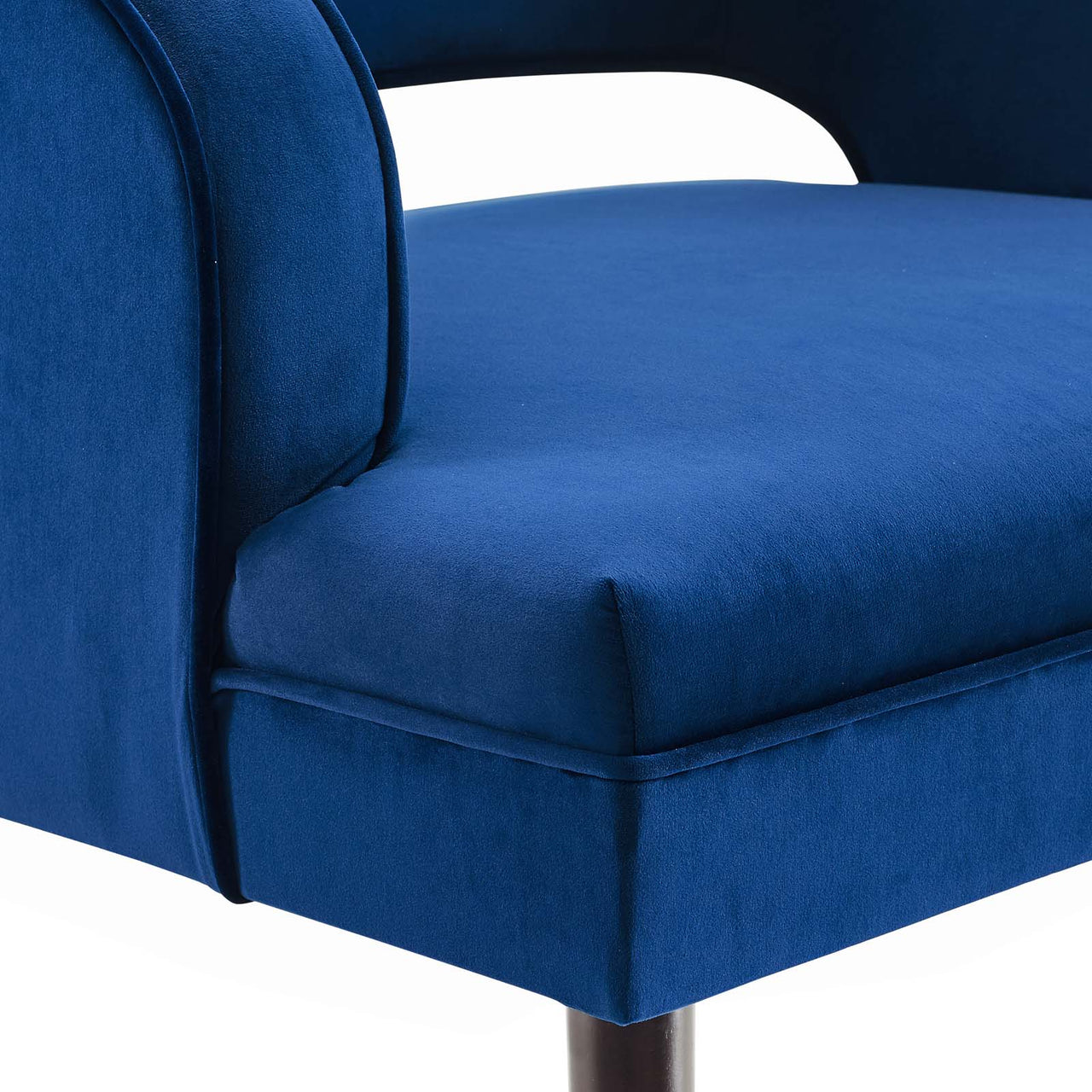 Domyra Velvet Armchair, Navy