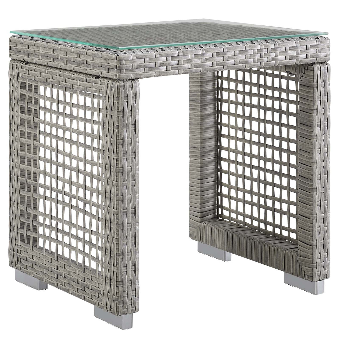 Alma 3-Piece Alfresco Woven Lounging Set, Gray