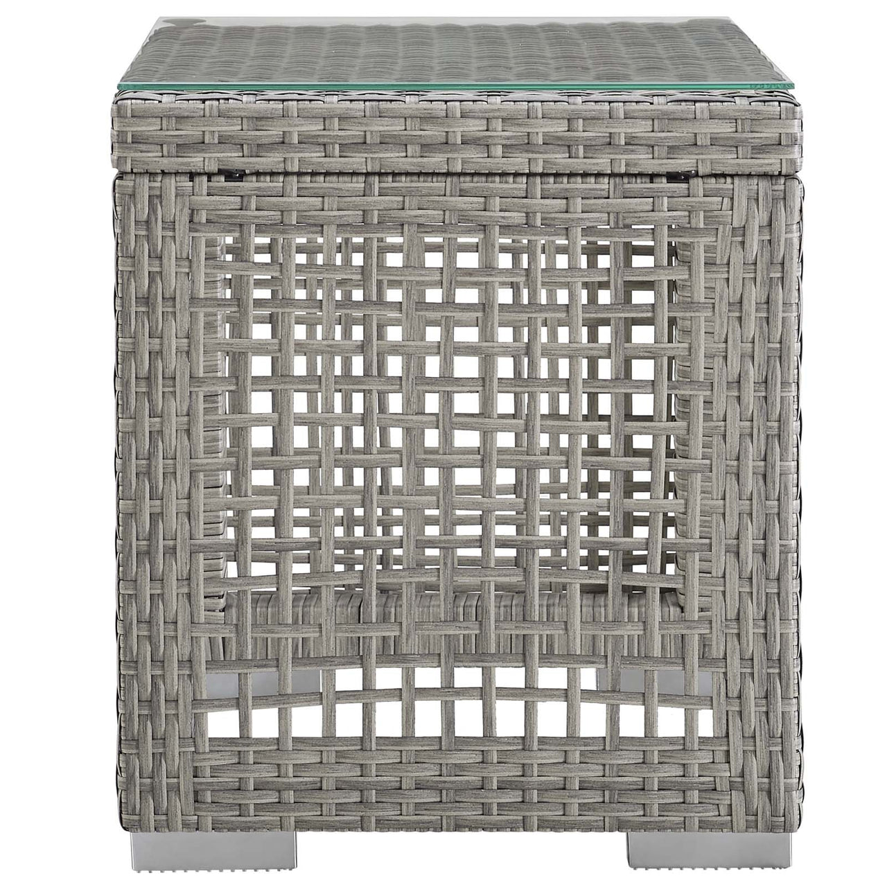 Alma 3-Piece Alfresco Woven Lounging Set, Gray & Navy
