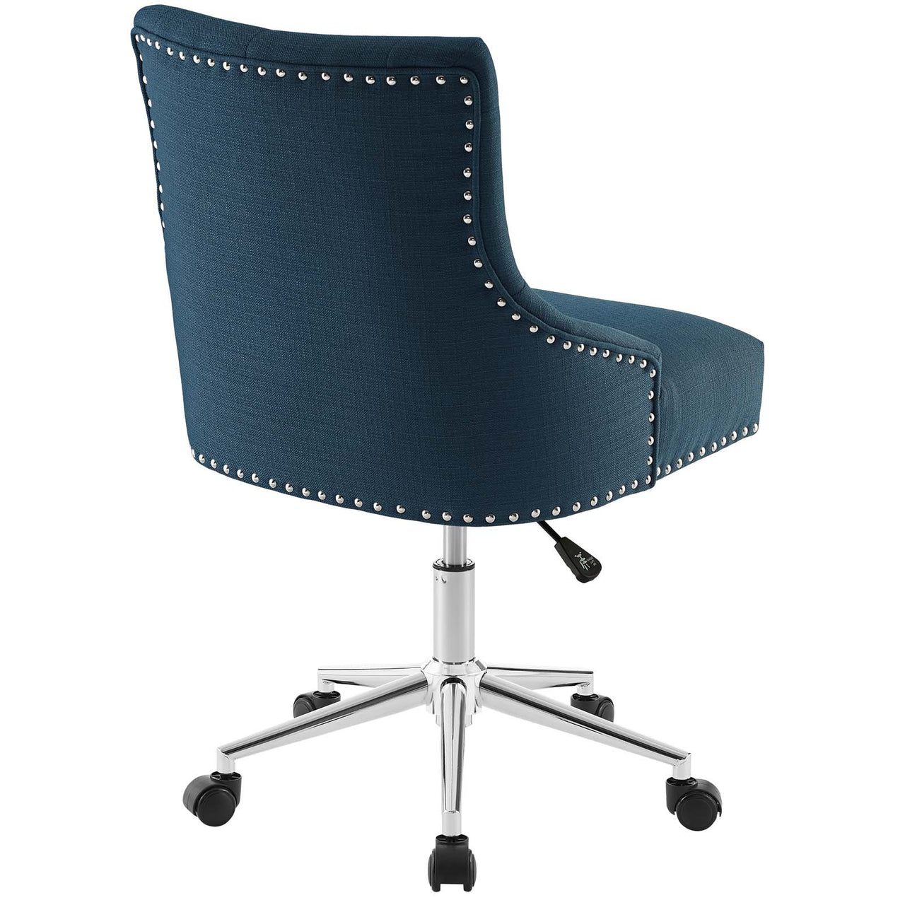Cavell Button Swivel Fabric Office Chair, Azure