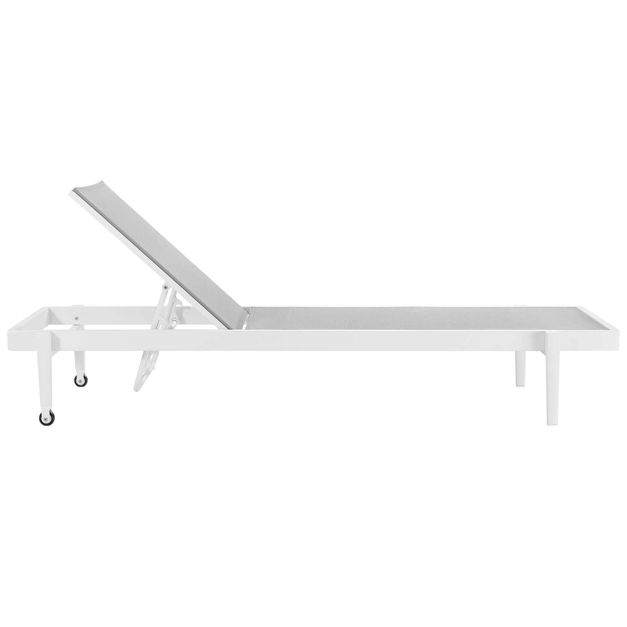 Charles Alfresco Chaise Lounge Chair, White & Gray