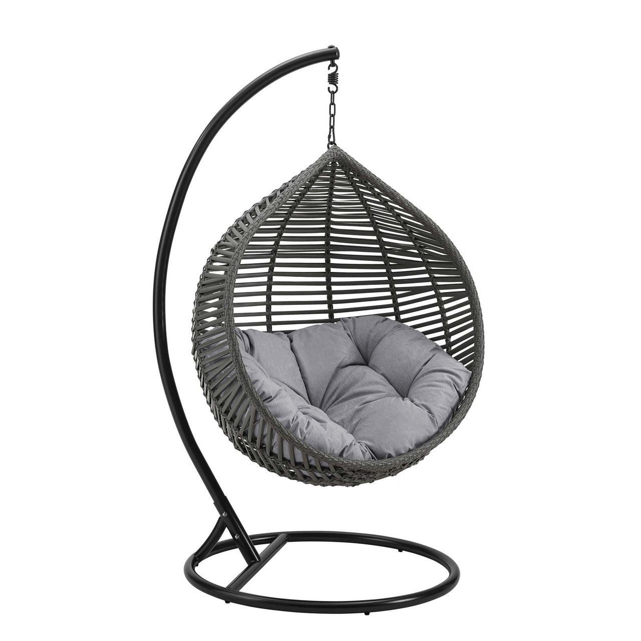 Cocoon Teardrop Alfresco Swing Chair, Gray
