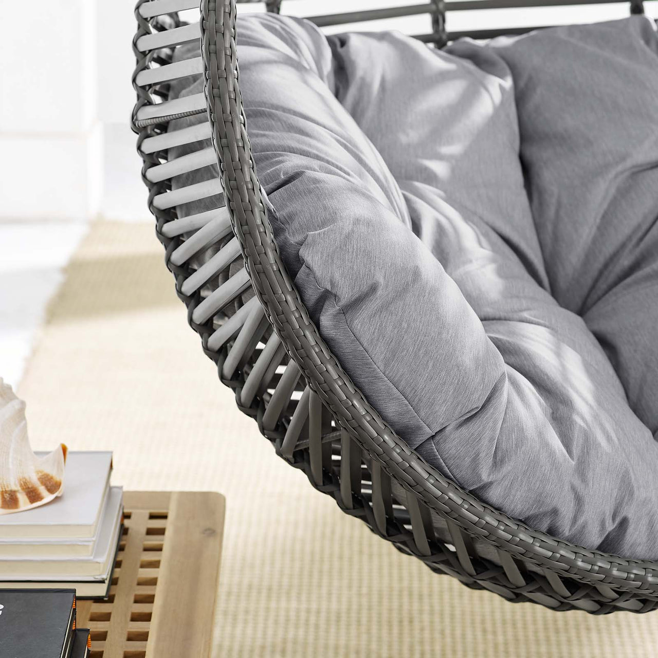 Cocoon Teardrop Alfresco Swing Chair, Gray