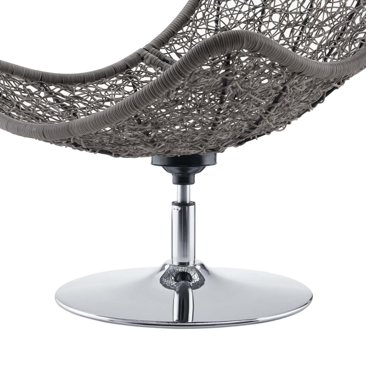 Bevran Alfresco Lounge Chair w/ Swivel, Light Gray & Navy