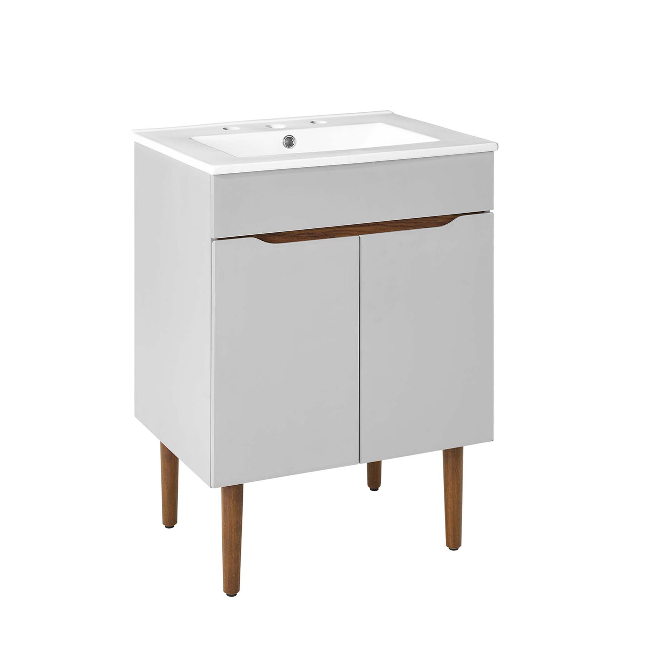 Arwyn Vanity Unit, Gray & White