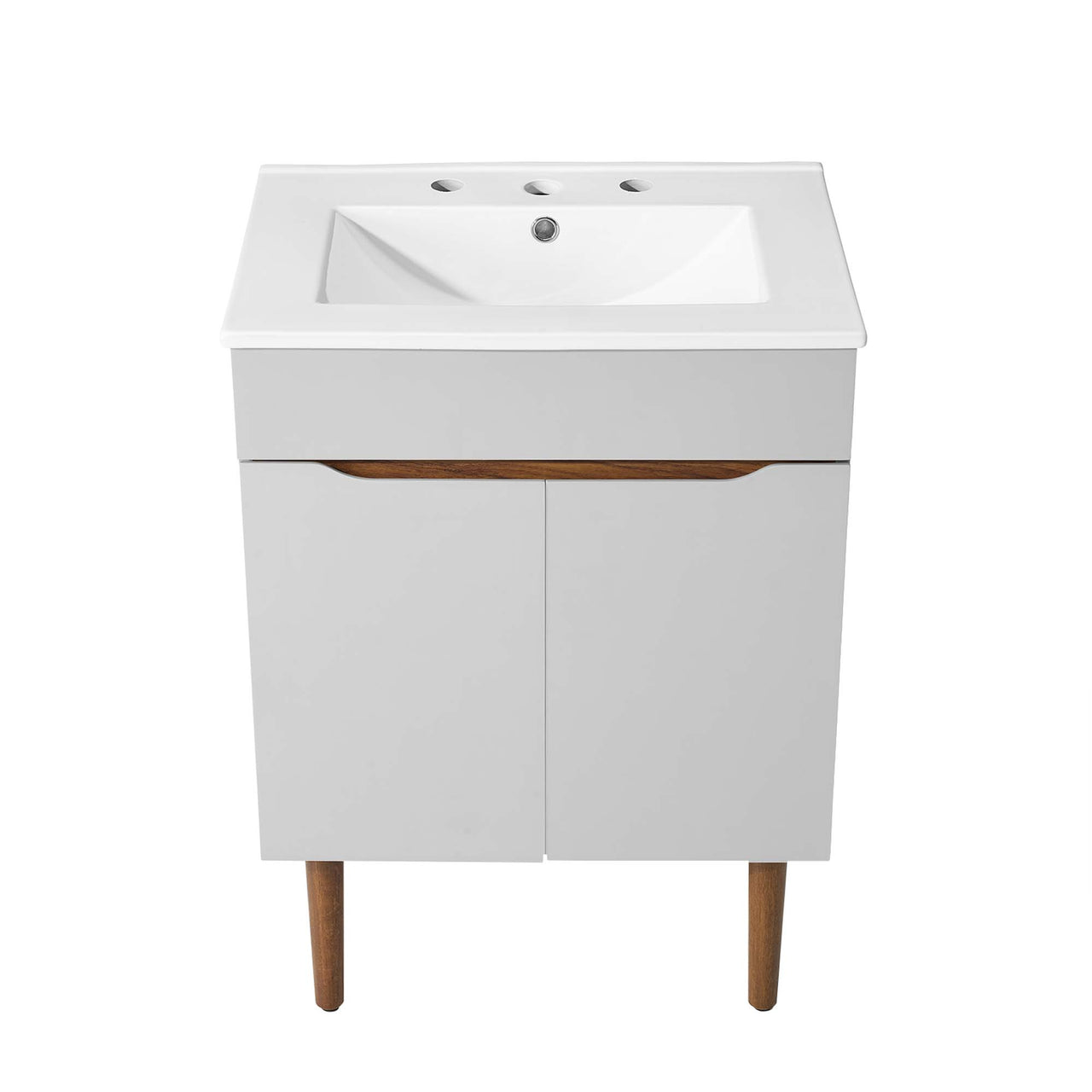 Arwyn Vanity Unit, Gray & White