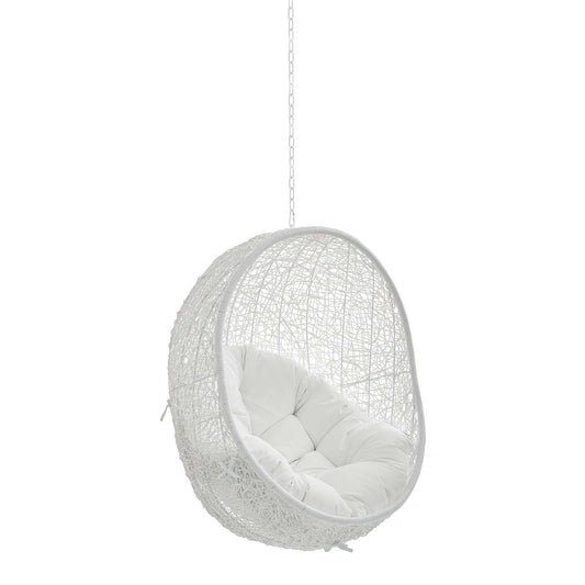 Shell Sunbrella® Fabric Alfresco Lounge Chair Swing w/o Stand, White