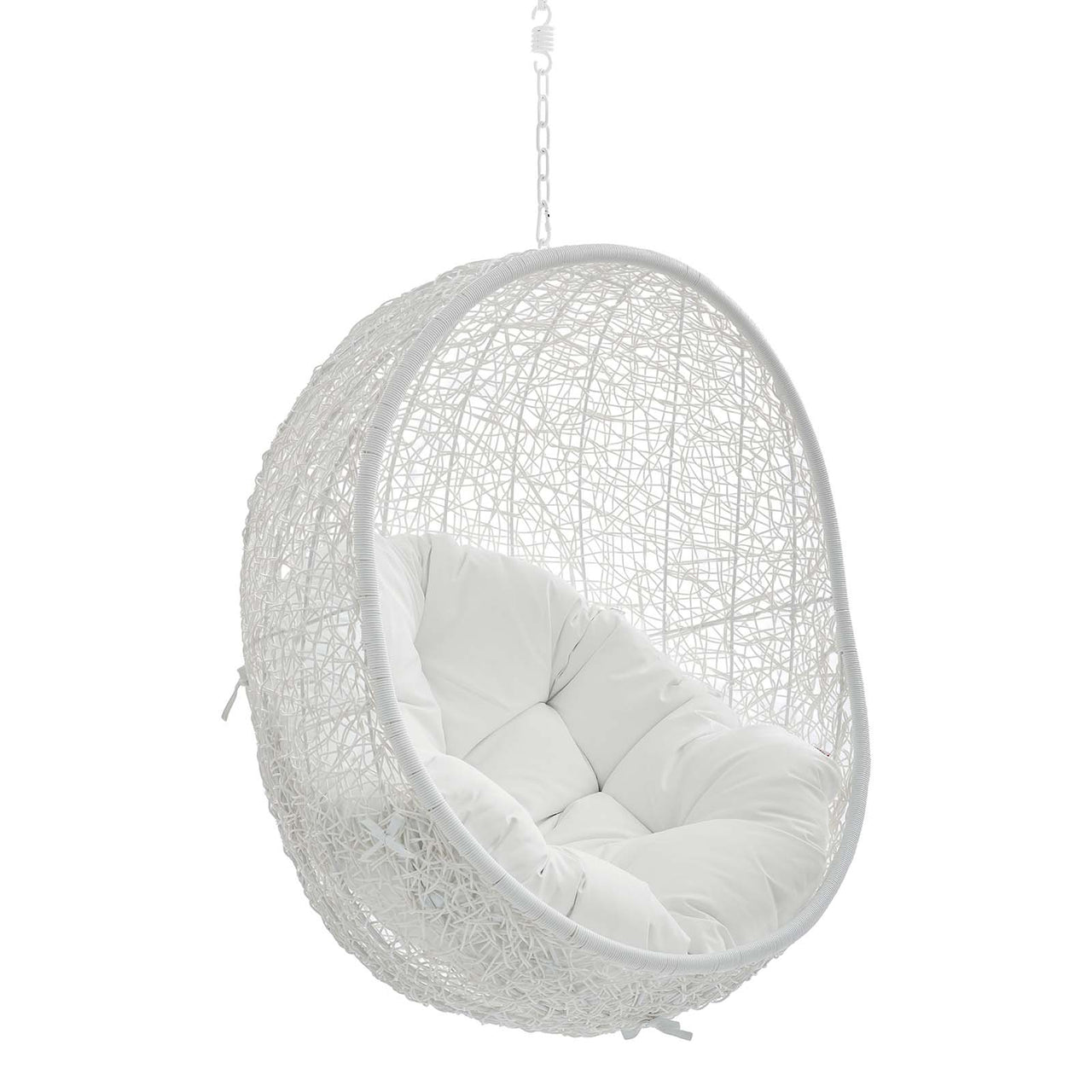 Shell Sunbrella® Fabric Alfresco Lounge Chair Swing w/o Stand, White