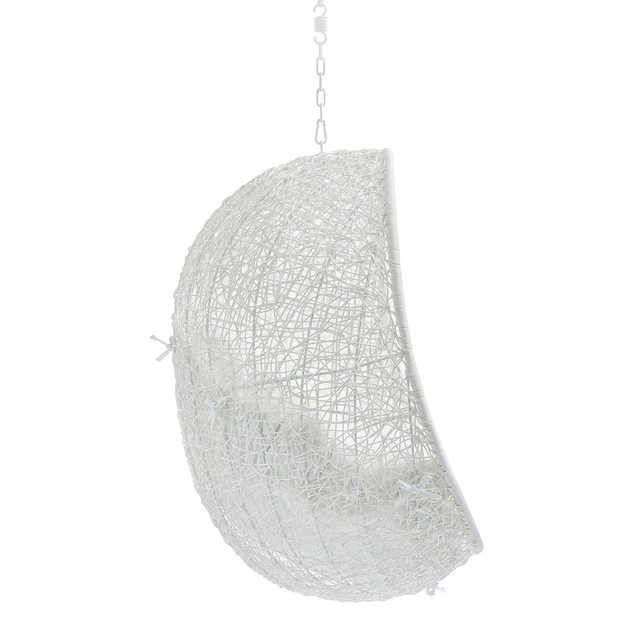 Shell Sunbrella® Fabric Alfresco Lounge Chair Swing w/o Stand, White