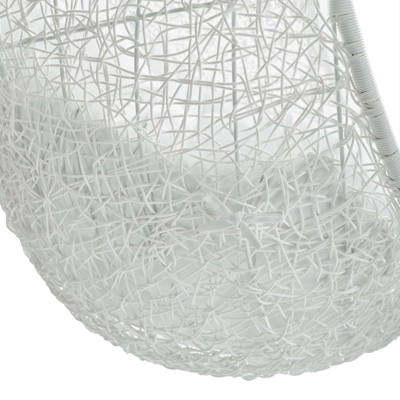 Shell Sunbrella® Fabric Alfresco Lounge Chair Swing w/o Stand, White