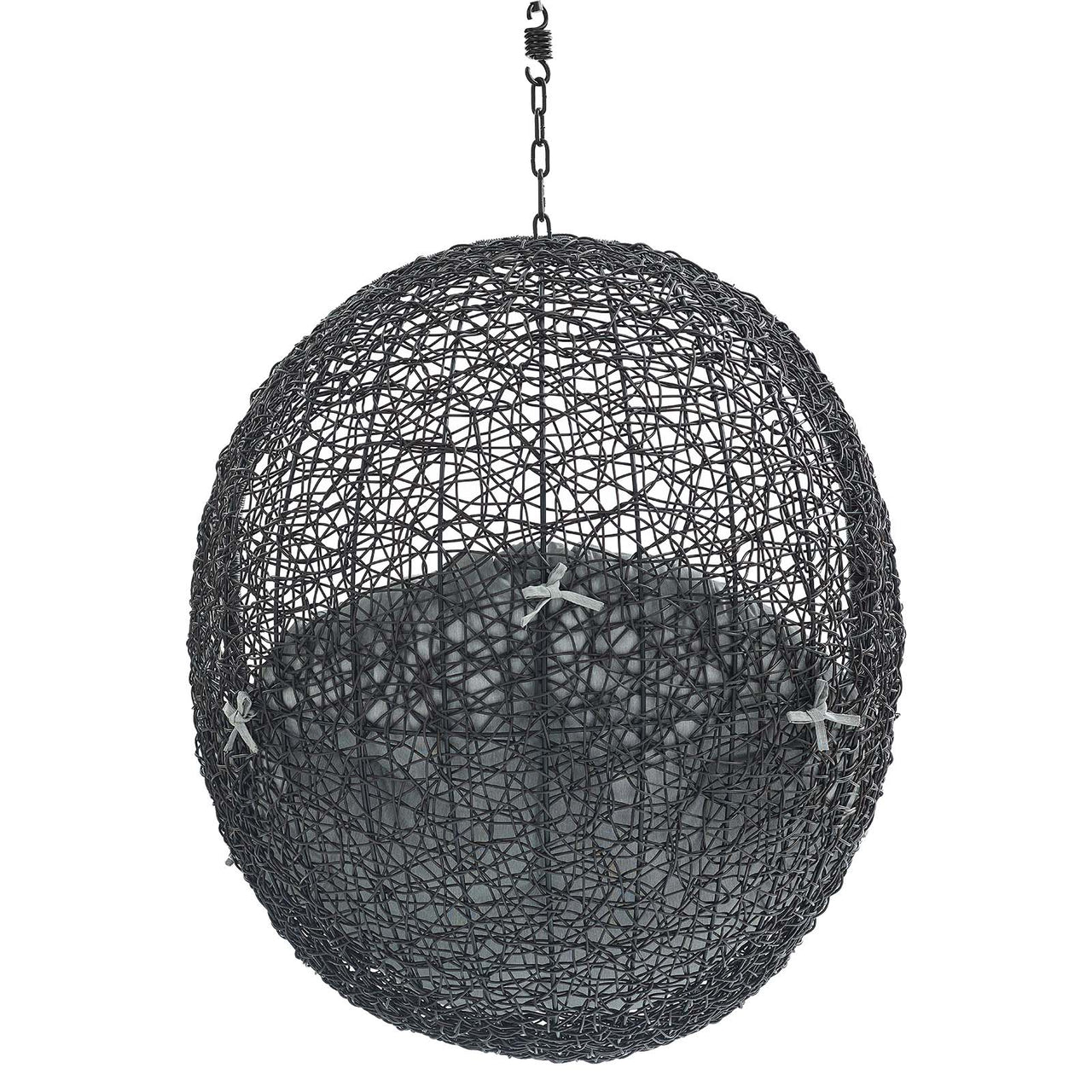 Chrysalis Swing Alfresco Lounge Chair w/o Stand, Black & Gray