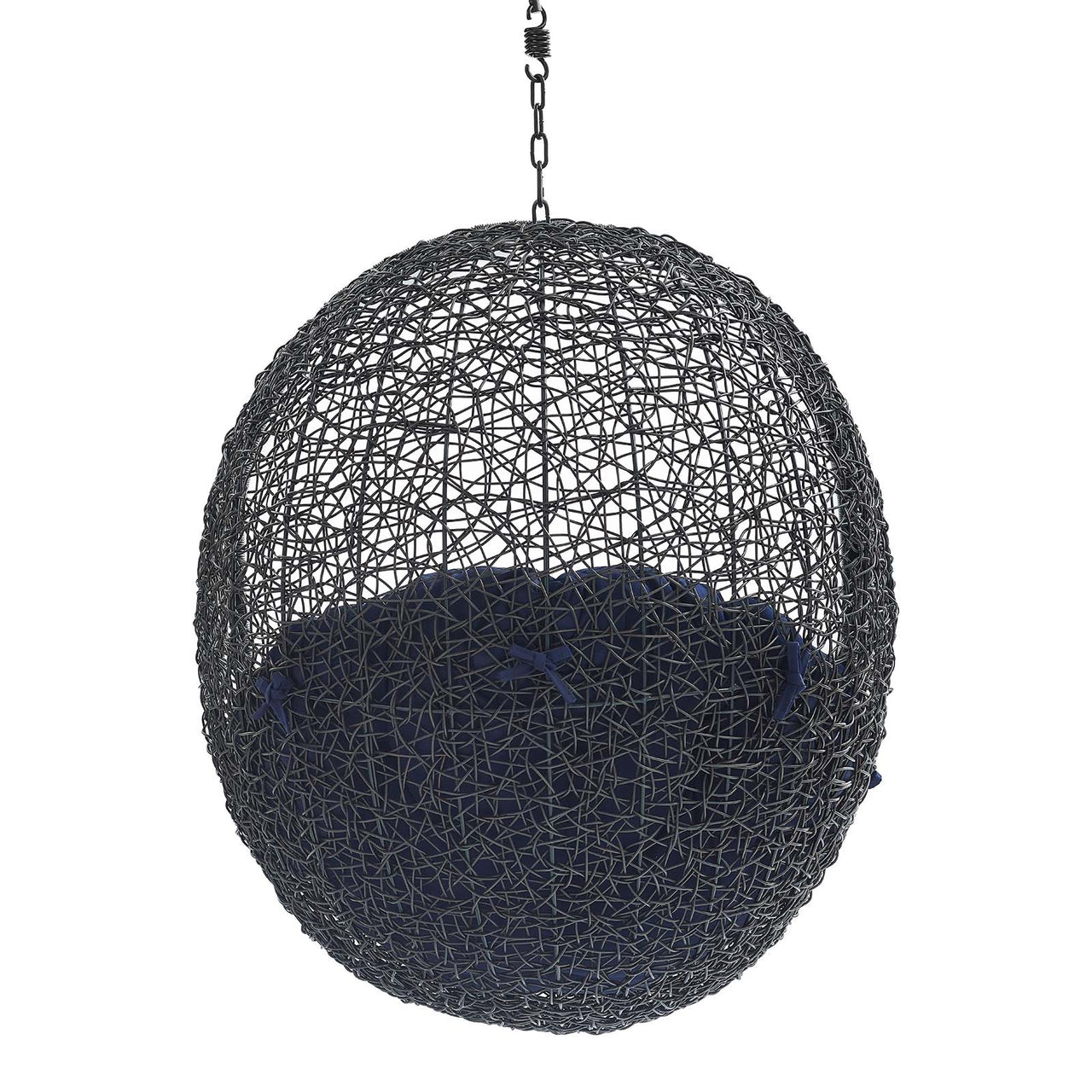 Chrysalis Swing Alfresco Lounge Chair w/o Stand, Black & Navy