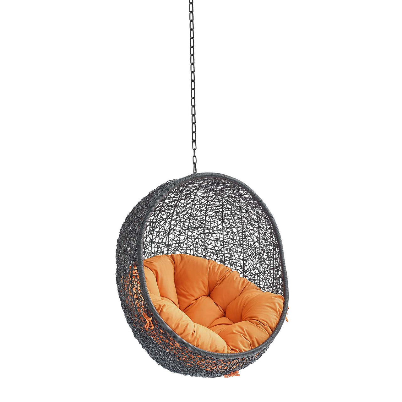Chrysalis Swing Alfresco Lounge Chair w/o Stand, Black & Orange
