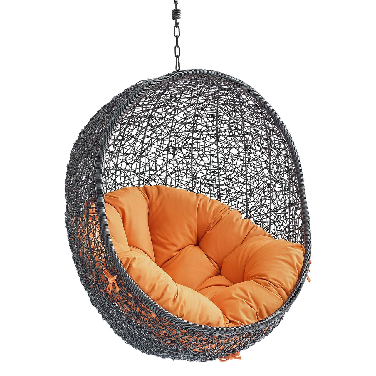 Chrysalis Swing Alfresco Lounge Chair w/o Stand, Black & Orange
