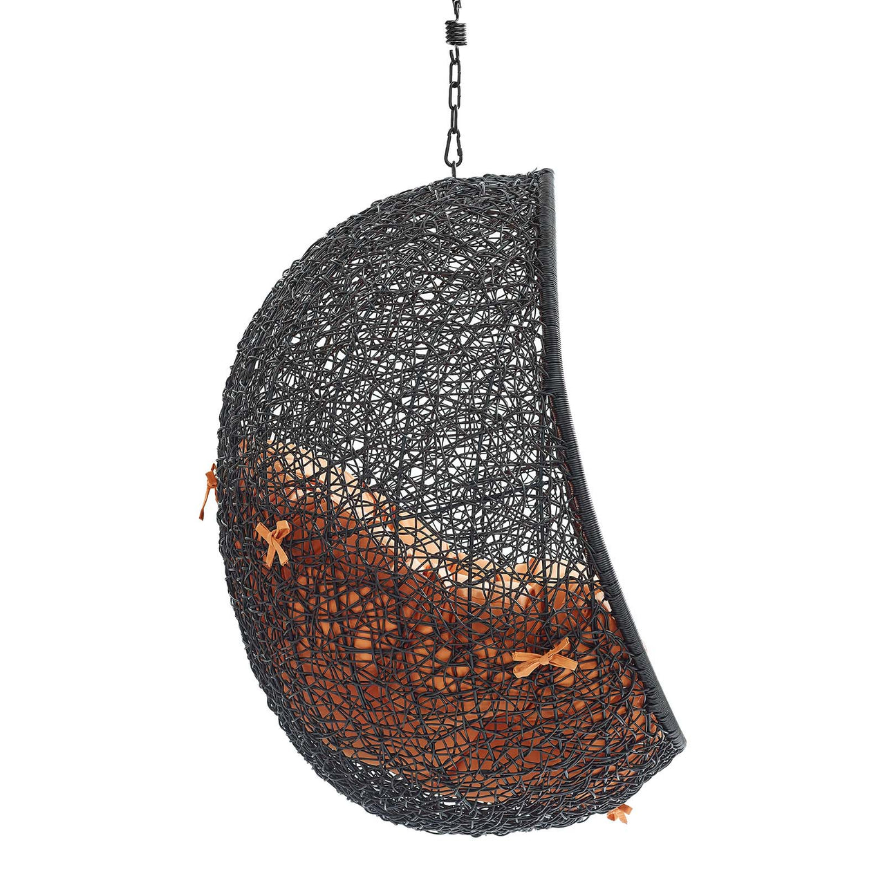 Chrysalis Swing Alfresco Lounge Chair w/o Stand, Black & Orange