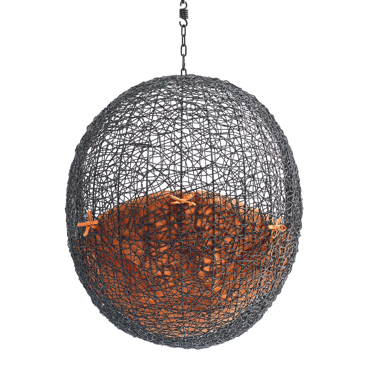 Chrysalis Swing Alfresco Lounge Chair w/o Stand, Black & Orange