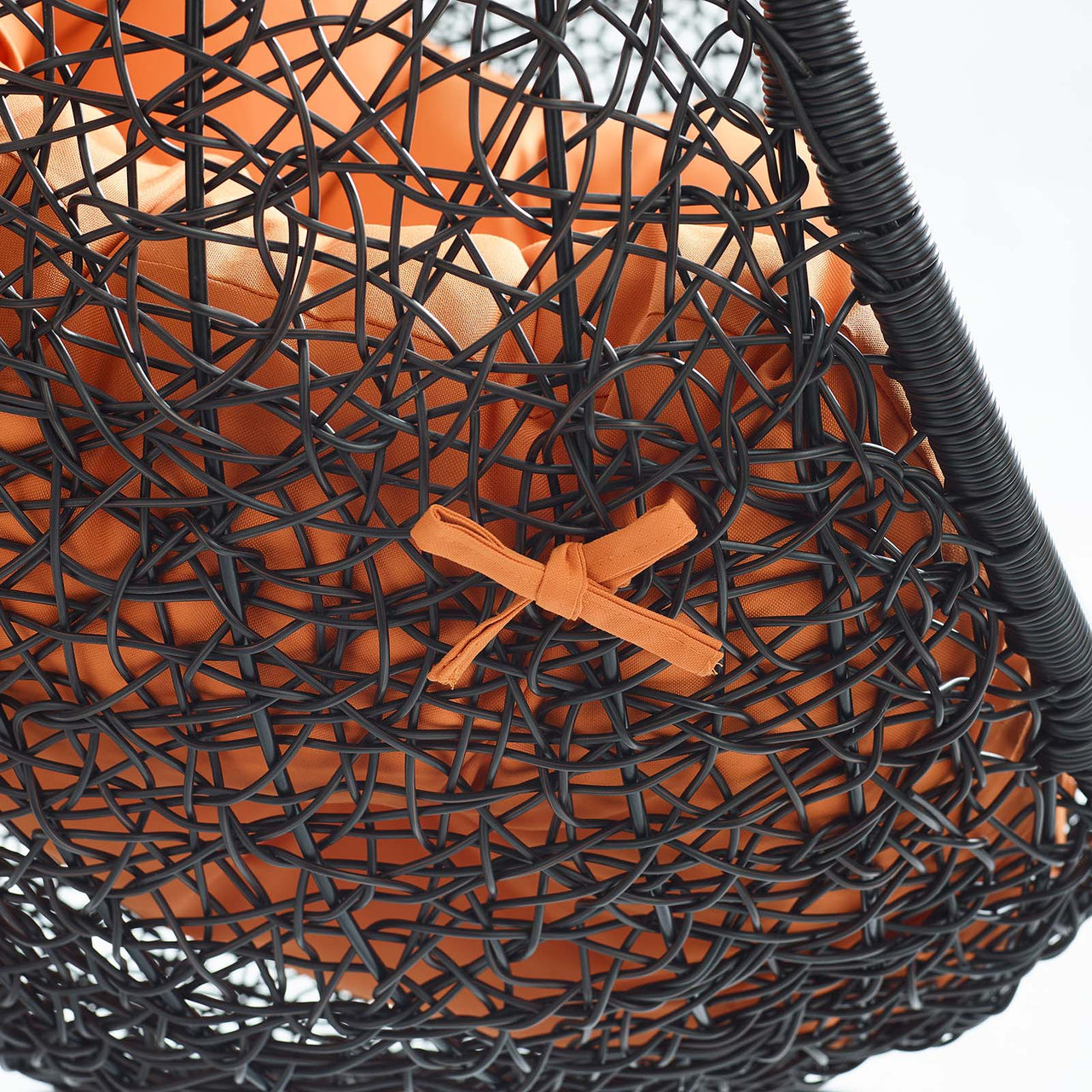 Chrysalis Swing Alfresco Lounge Chair w/o Stand, Black & Orange