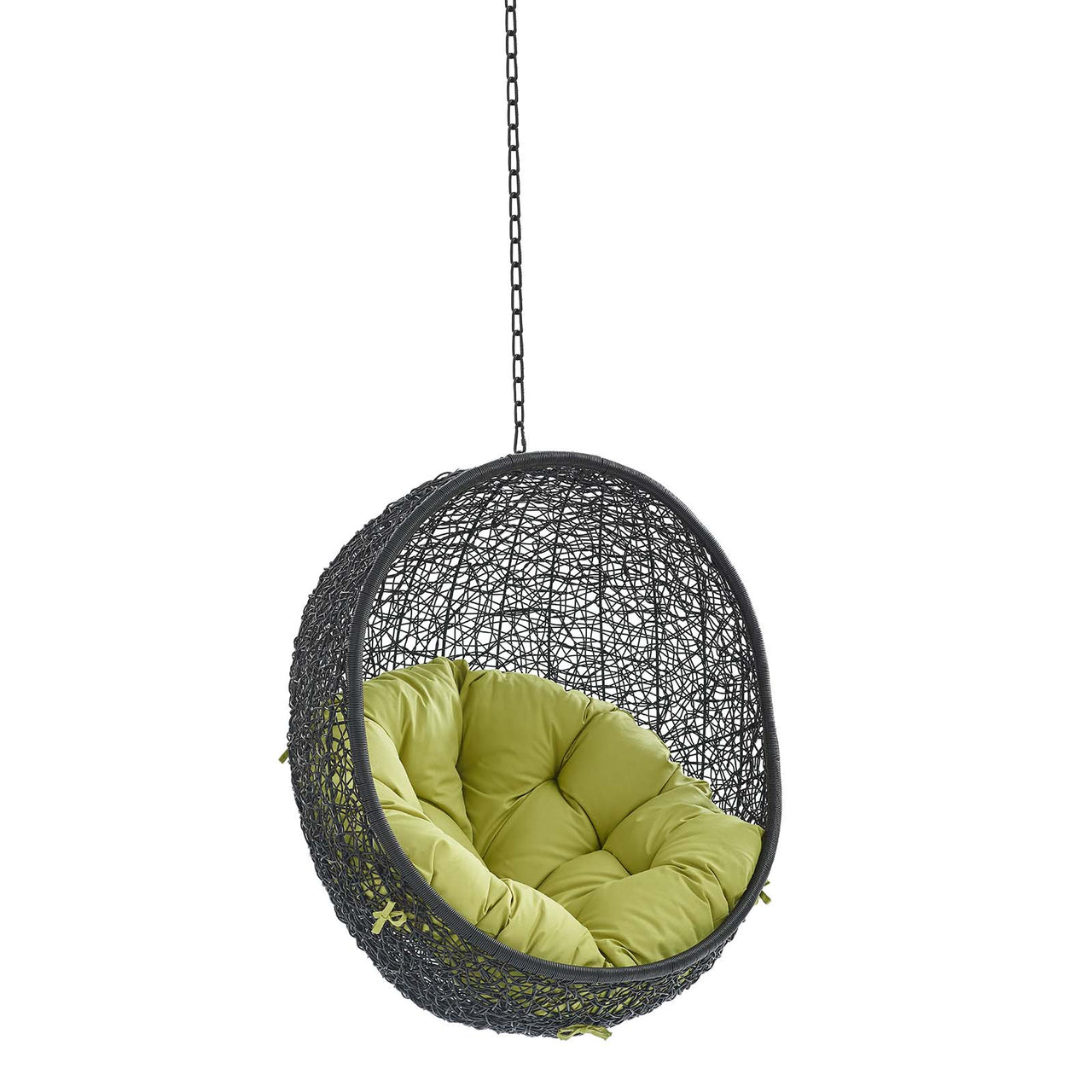 Chrysalis Swing Alfresco Lounge Chair w/o Stand, Black & Peridot