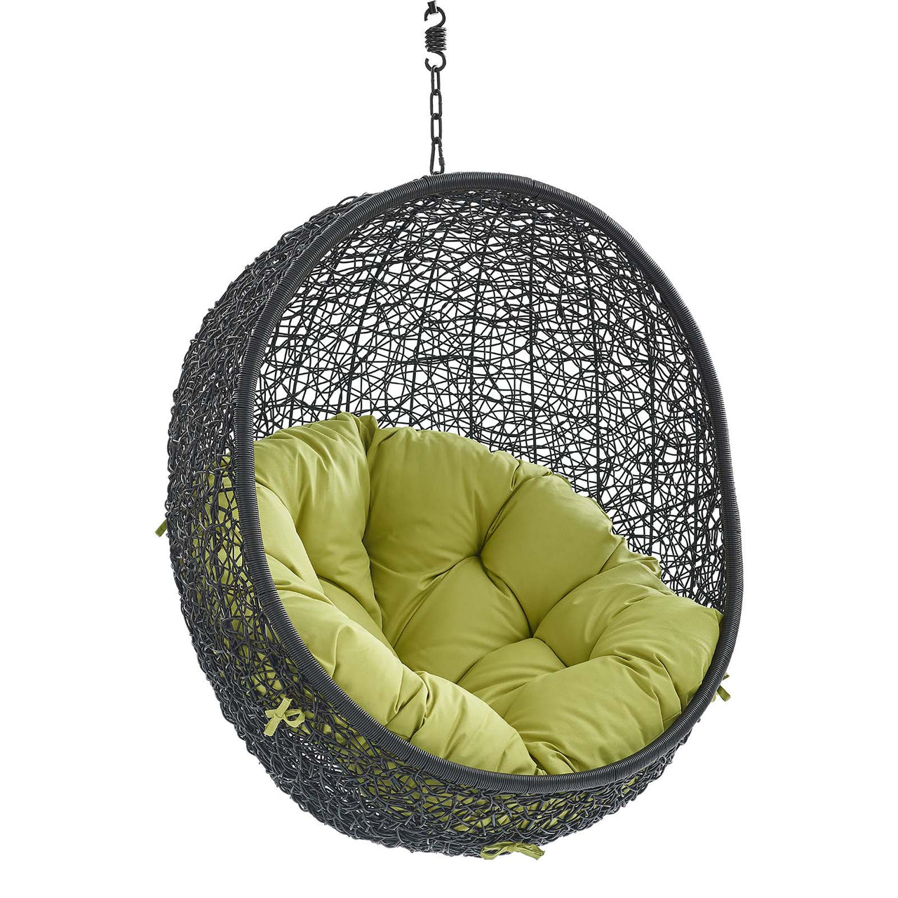 Chrysalis Swing Alfresco Lounge Chair w/o Stand, Black & Peridot
