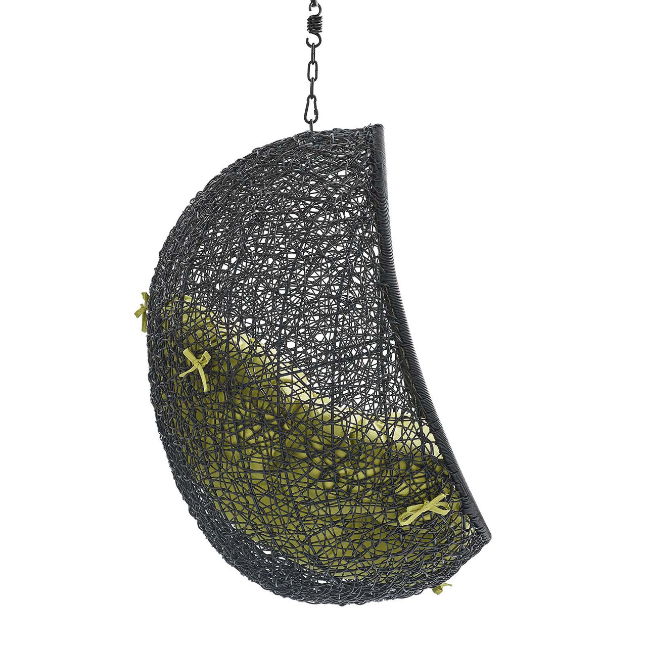 Chrysalis Swing Alfresco Lounge Chair w/o Stand, Black & Peridot