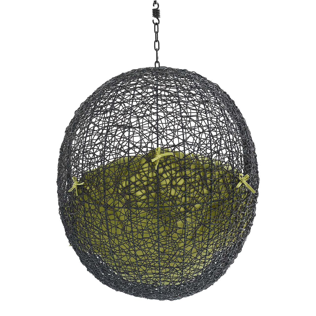 Chrysalis Swing Alfresco Lounge Chair w/o Stand, Black & Peridot