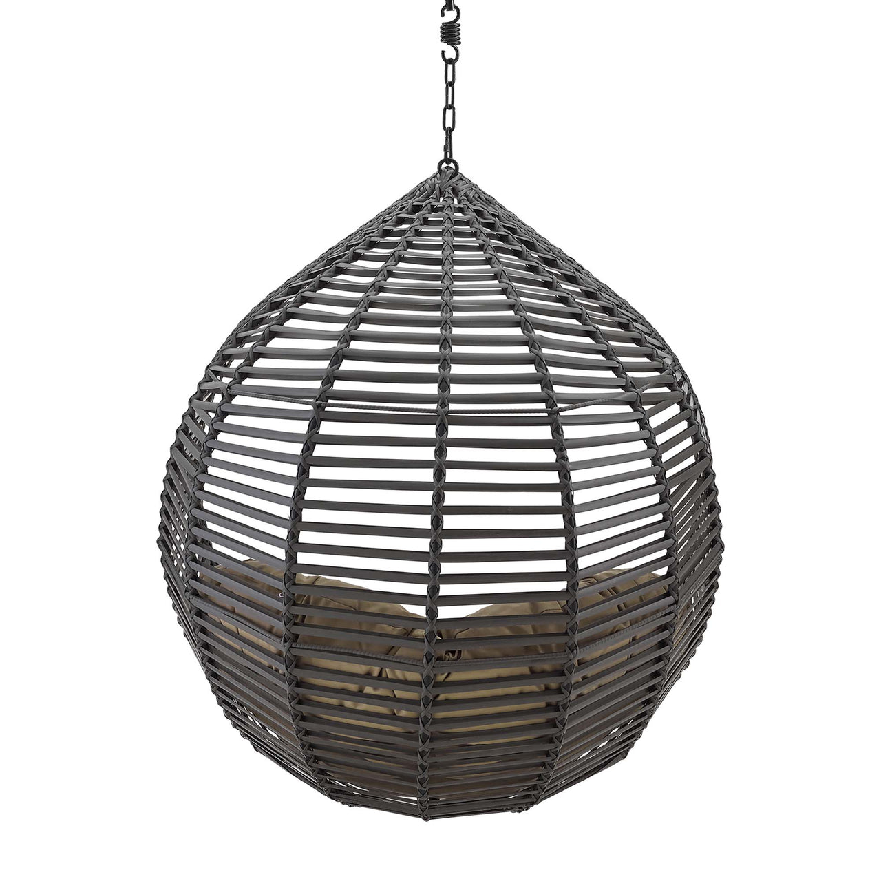Cocoon Teardrop Alfresco Swing Chair w/o Stand, Gray & Mocha